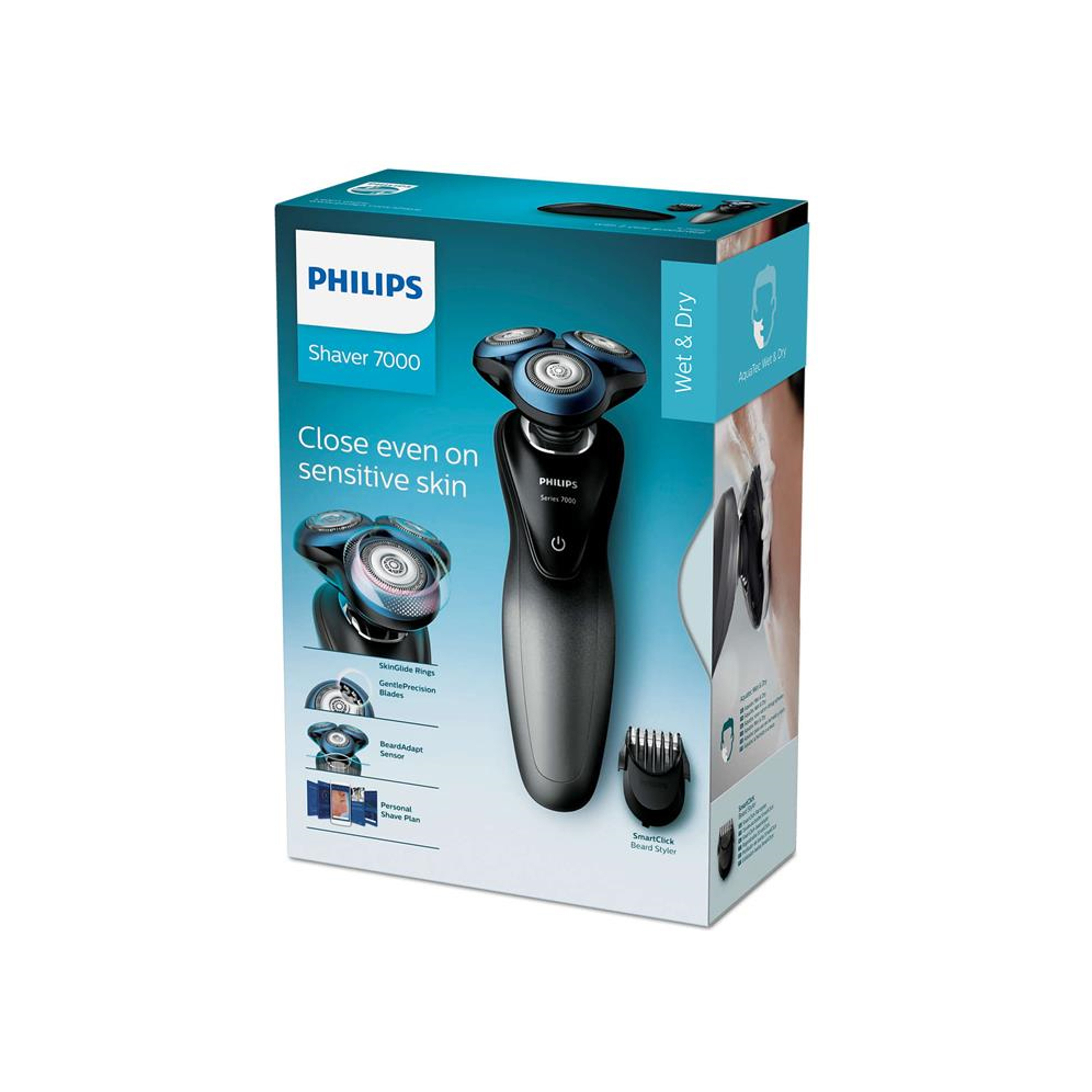 Philips Shaver Series 7000 Wet and Dry Electric Shaver - Black (Photo: 2)